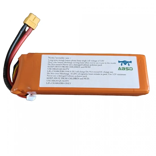 ABSD LiPo Battery 11.1V 5200MAH 3S 35C