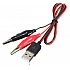 Red Black Alligator Test Clips to USB Male Connector Cable