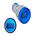 AD16 AC60-500V Mini LED Digital Display Voltmeter Indicator - Blue