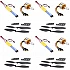 Combo of 1000KV Brushless Motor + 30A ESC + 1045 Propeller Pair (Set of 4)