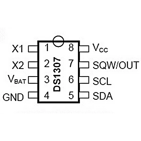DS1307 PDIP-8 Real Time Calendar and Clock - ICs - Integrated Circuits & Chips - Core Electronics
