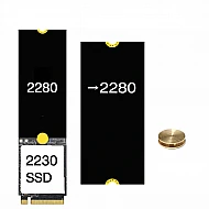 M.2 NVMe SSD Extension Adapter Bracket 2230 to 2280 Size Converter  - Screwless Installation Model