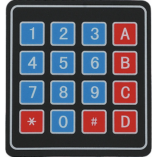 16 Keys 4x4 Matrix - Membrane Type Keypad - Sensor - Arduino