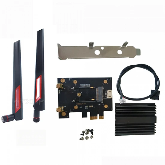 NGFF M.2 Wireless Network Card to PCI-E Adapter with Heatsink