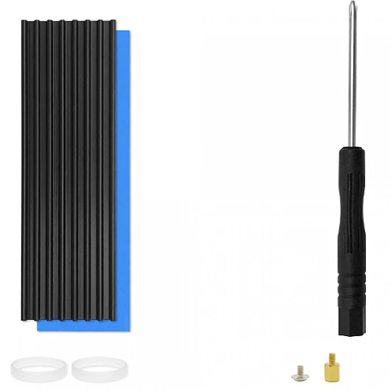 NVMe M.2 SSD to PCI-E X1 Adapter Card with Aluminum Heat Sink