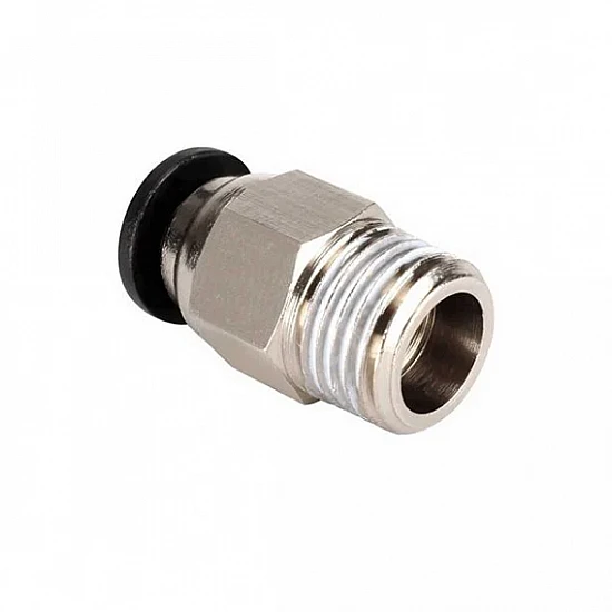 PC4-M6 / PC4-01 / PC6-01 Pneumatic Fittings For 3D Printer Bowden Tube – Metal, Universal