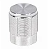 Silver Aluminum Alloy Potentiometer Knob Cap