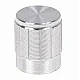 Silver Aluminum Alloy Potentiometer Knob Cap