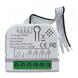 4 Channel Smart Wireless WIFI 5A Switch Work with Alexa , Smart life app, Google home and IFTTT (Tuya)
