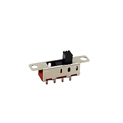 SS-13F08/13F12 (1P3T) Single Row Four-Pin Three-Position Vertical Toggle Switch 5mm Handle Length
