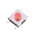  TS-E004 Tactile 6.2*6.2*4.3 Red Head 4 Four-Pin SMD Switch 