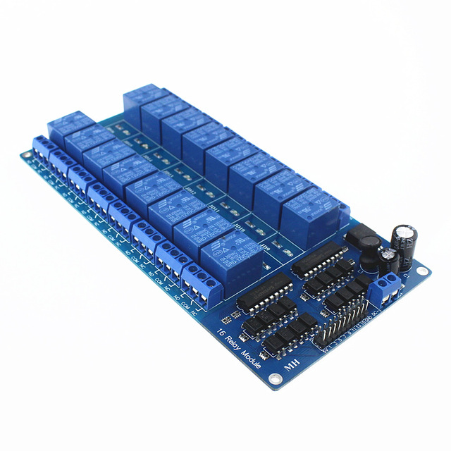 12V 16 Channel Relay Module with Light Coupling LM2576 Power Supply 12V 16 Channel Relay Module with Light Coupling LM2576 Power Supply