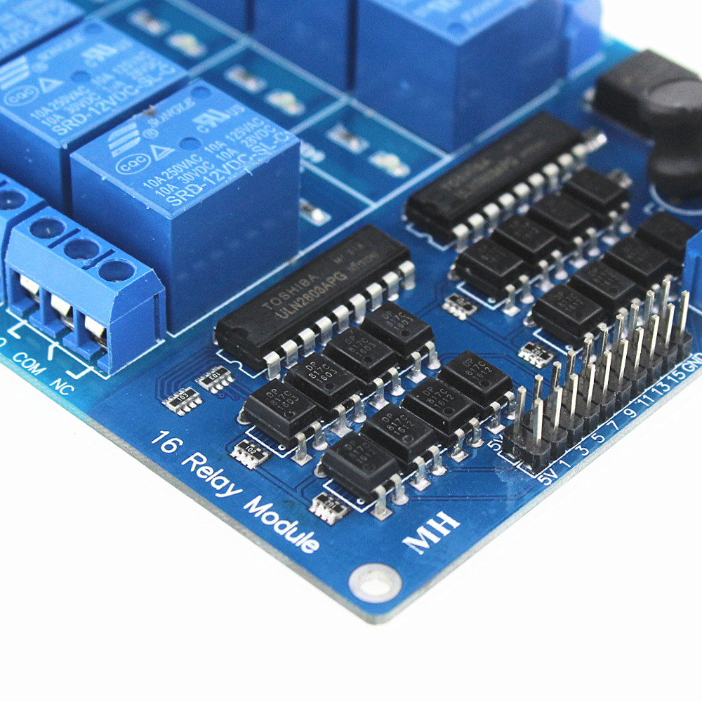 12V 16 Channel Relay Module with Light Coupling LM2576 Power Supply 12V 16 Channel Relay Module with Light Coupling LM2576 Power Supply