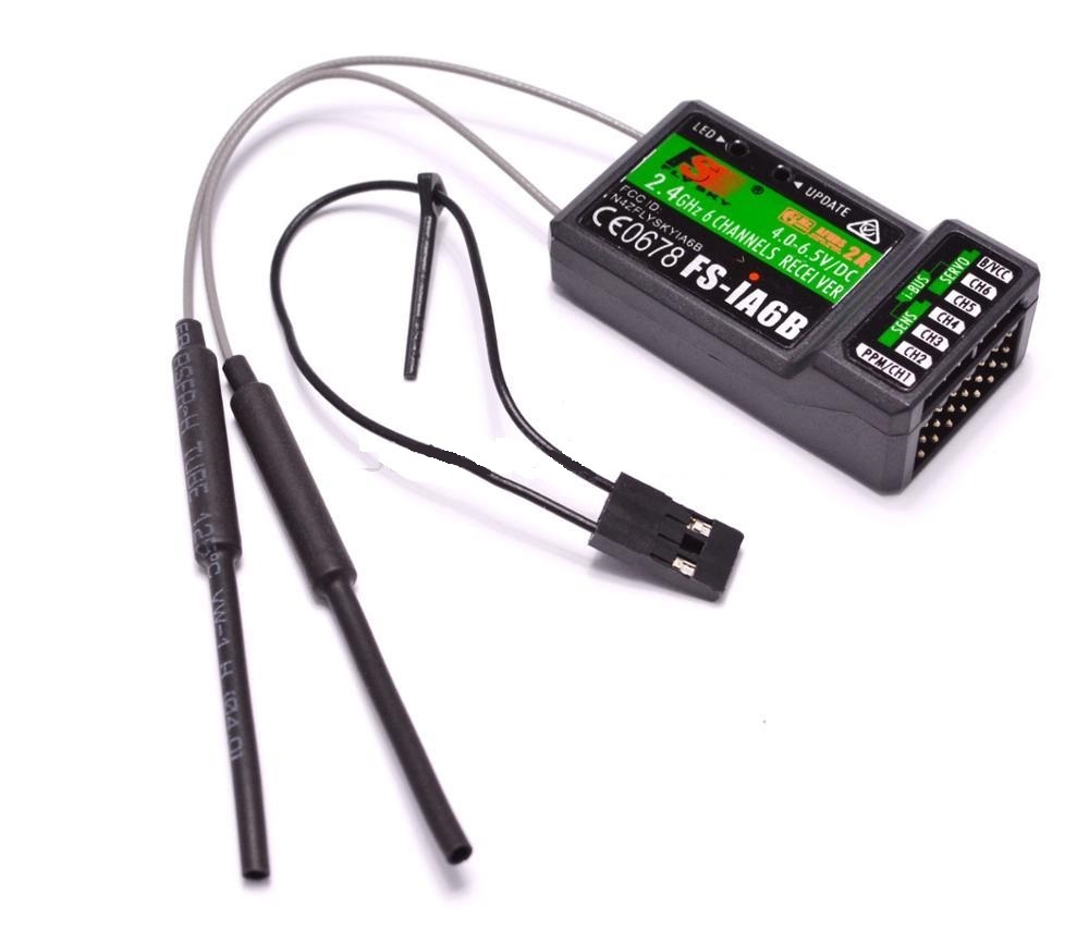 Flysky FS-IA6B RF 2.4GHz 6CH PPM output with iBus port receiver - Multirotor Flysky FS-IA6B RF 2.4GHz 6CH PPM output with iBus port receiver - Rc Remote - Multirotor