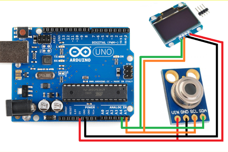 Thermometer using Arduino and IR Sensor