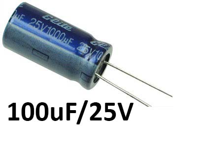 100uf / 25v Electrolytic Capacitor - Core Electronics 100uf / 25v Electrolytic Capacitor - Capacitors - Core Electronics