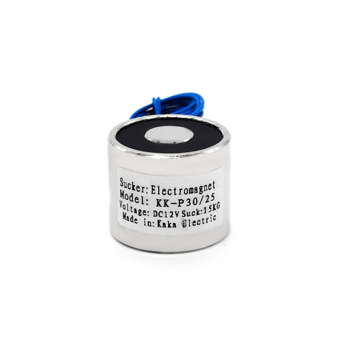 DC 12V KK-P30/25 15KG Lifting Solenoid Electromagnet DC 12V KK-P30/25 15KG Lifting Solenoid Electromagnet