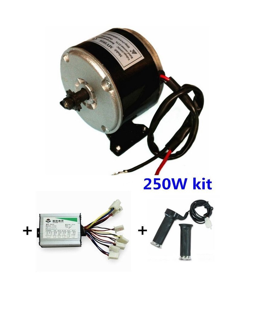 MY1016 250W Motor + Motor Controller + Twist throttle for DIY ELECTRIC BICYCLE KIT - MY1016 250W Motor + Motor Controller + Twist throttle for DIY ELECTRIC BICYCLE KIT - E-Bike -