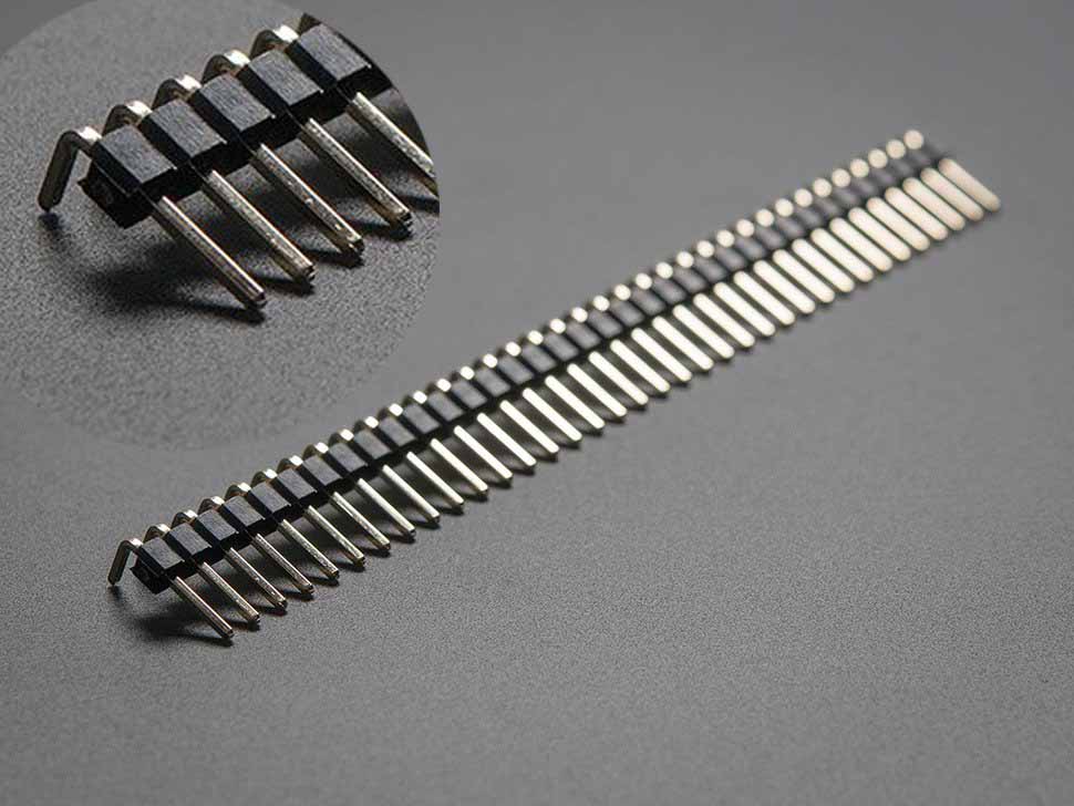 40 pin Male Header connector Strip Breakable Right Angle - 5pcs - Arduino 40 pin Male Header connector Strip Breakable Right Angle - 5pcs - Other - Arduino