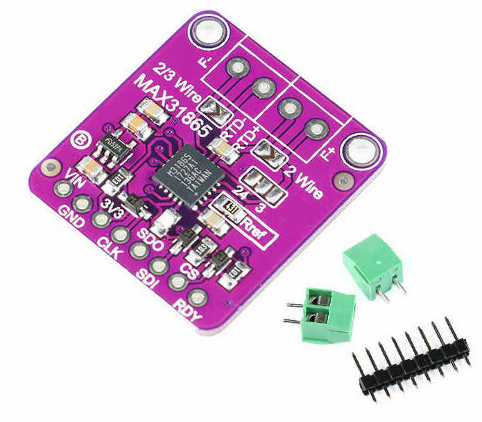 MAX31865 RTD Platinum PT100 to PT1000 Temperature to Digital Voltage Converter MAX31865 RTD Platinum PT100 to PT1000 Temperature to Digital Voltage Converter