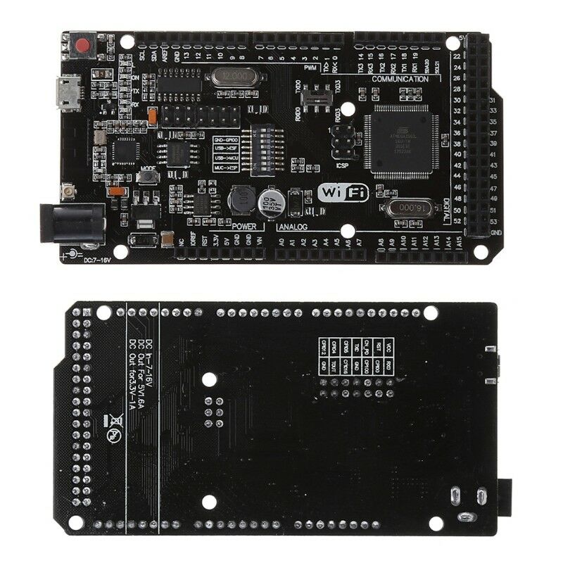 Mega +WiFi R3 Atmega2560+NodeMCU ESP8266 32Mb Memory USB-TTL CH340G Compatible for Arduino Mega Mega +WiFi R3 Atmega2560+NodeMCU ESP8266 32Mb Memory USB-TTL CH340G Compatible for Arduino Mega