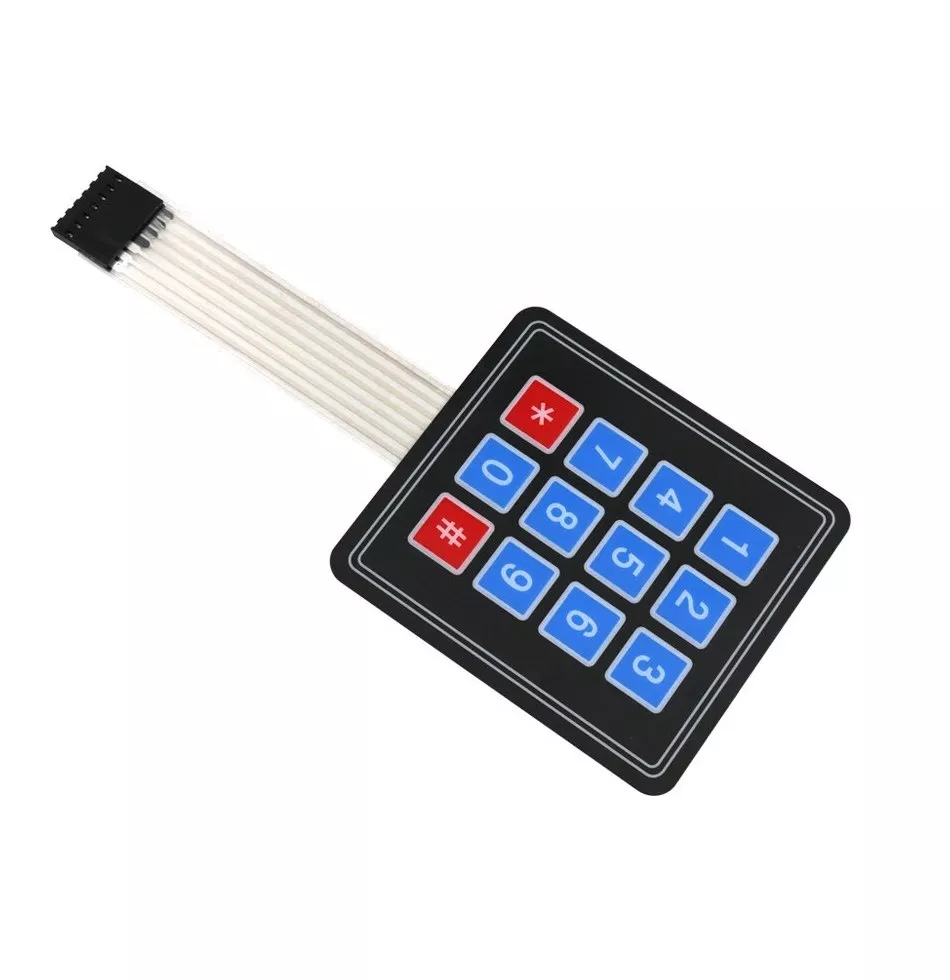 12 Keys 3x4 Matrix - Membrane Type Keypad - Arduino 12 Keys 3x4 Matrix - Membrane Type Keypad - Sensor - Arduino