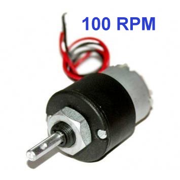 DC 12V 100RPM Metal Geared Motor - Motor and Driver DC 12V 100RPM Metal Geared Motor - DC Gear Motor - Motor and Driver