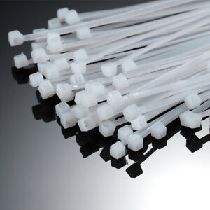 Nylon Flexible White 100pcs Straps 300 mm X 3.6 mm Cable Tie Nylon Flexible White 100pcs Straps 300 mm X 3.6 mm Cable Tie