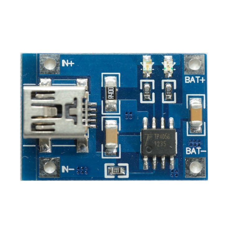 TP4056 1A Li-ion Lithium Battery Charging Module – Mini USB TP4056 1A Li-ion Lithium Battery Charging Module – Mini USB
