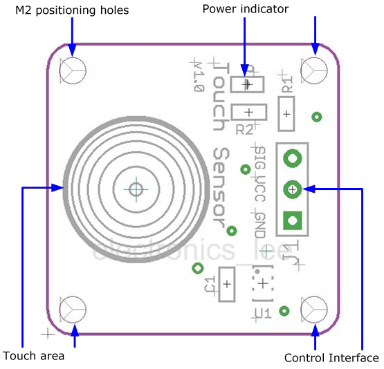 TTP223B Capacitive Touch Key Sensor Module TTP223B Capacitive Touch Key Sensor Module